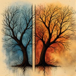 Seasonal Divide: Roots of Contrast