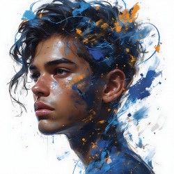 Contemplation in a Storm of Color