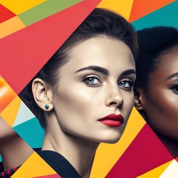 Vibrant Beauty in Geometric Harmony