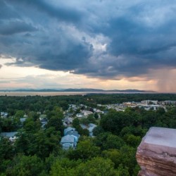 Storm over Lake Champlain