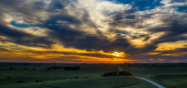 Blacktop Sunset Print