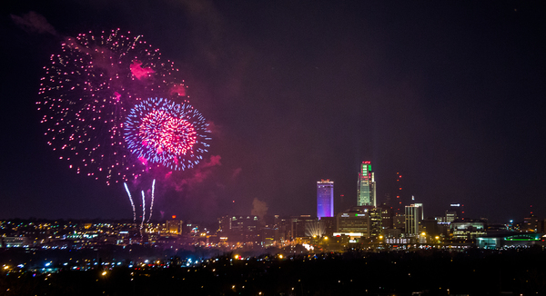 Skyline Fireworks  Print