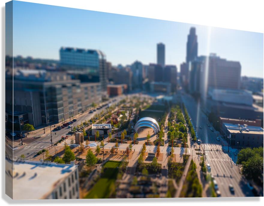 The Mall Tilt Shift Canvas Print