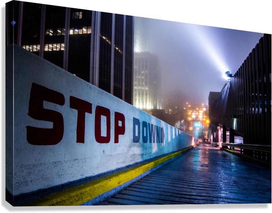 Stop Down  Canvas Print