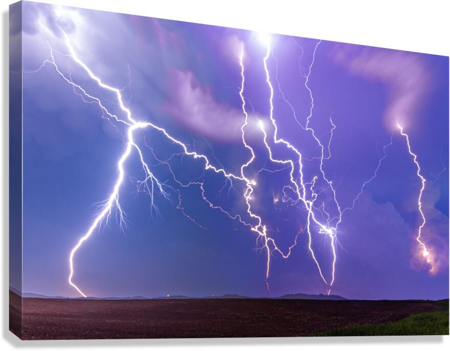 Ansley Lightning Canvas Print