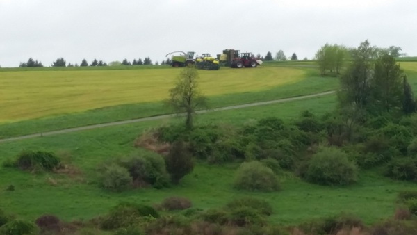 Tractor mowing Print
