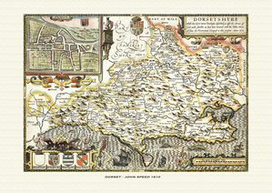 Historic Map - Dorset - England - John Speed 1610