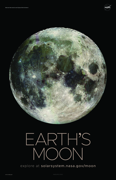 NASA Explore Posters - Moon F by AA Images