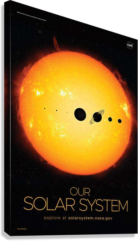 NASA Explore Posters - Solar System B Canvas Print