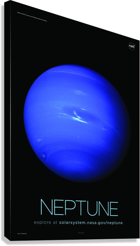 NASA Explore Posters - Neptune A Canvas Print