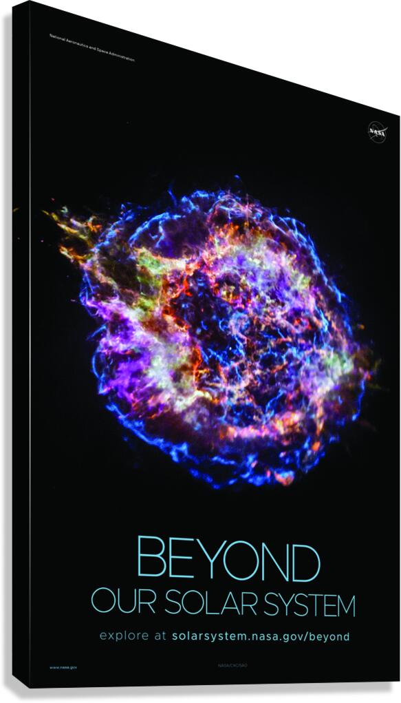 NASA Explore Posters - Beyond D Canvas Print
