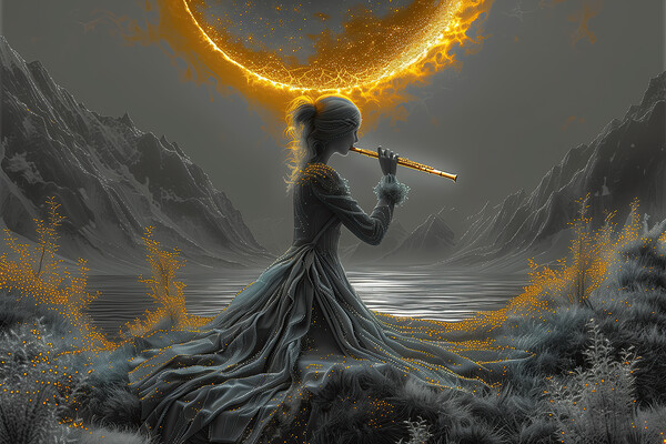 Aurelias Flute 2 Print