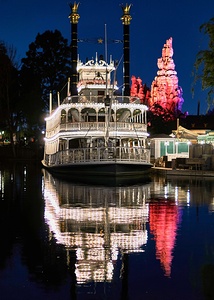 Riverboat Night Reflections