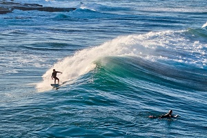 Surfers Coming And Going