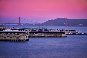 San Francisco Golden Gate Pier Sunrise