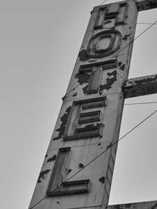 Run Down Hotel Sign