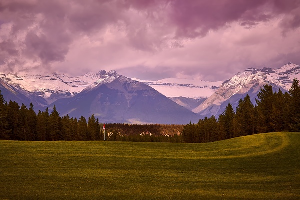 Banff Golf Sunset Print