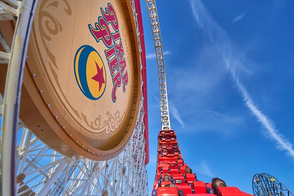 Roller Coaster Loop Low Angle Print