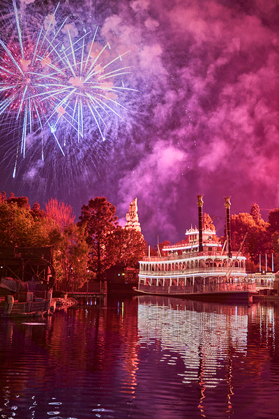 Riverboat Fireworks Print