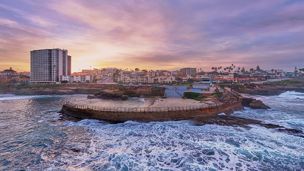 Pink La Jolla Cove Sunrise Print