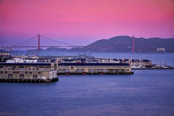 San Francisco Golden Gate Pier Sunrise Print