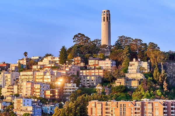 San Francisco Coit Tower Sunrise Print