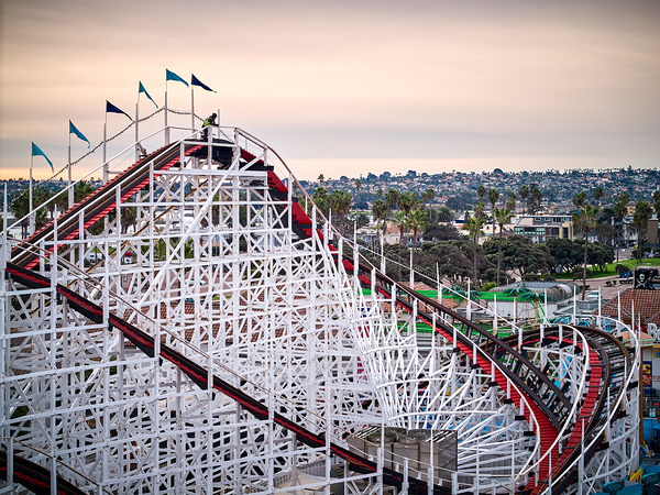 View From a Lift Hill Print