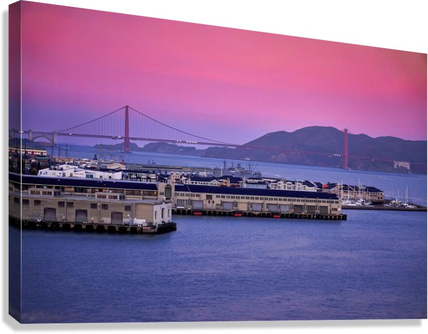 San Francisco Golden Gate Pier Sunrise Canvas Print