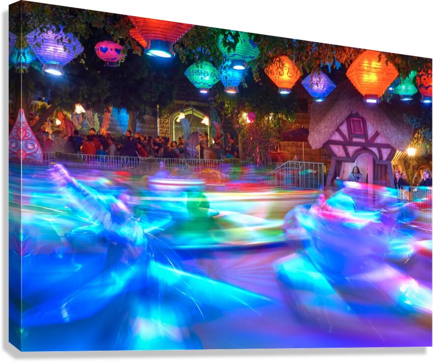 Going for a Spin at the Mad Tea Party Canvas Print