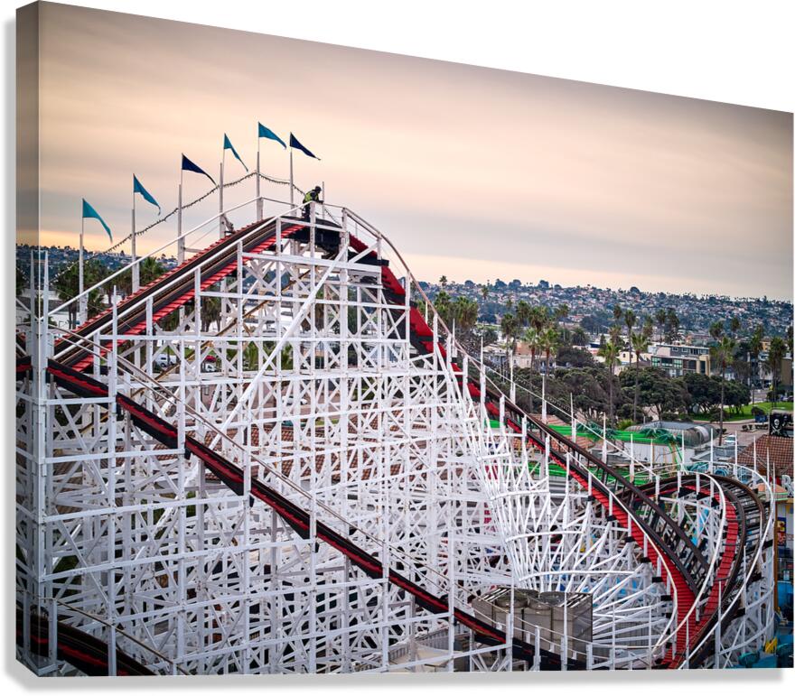 View From a Lift Hill Canvas Print