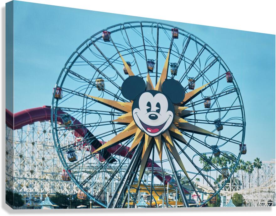Mickeys Fun Wheel Shot on 1930s Film Camera Canvas Print
