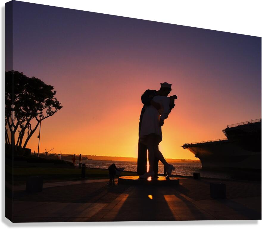 San Diego Midway Sunset Canvas Print