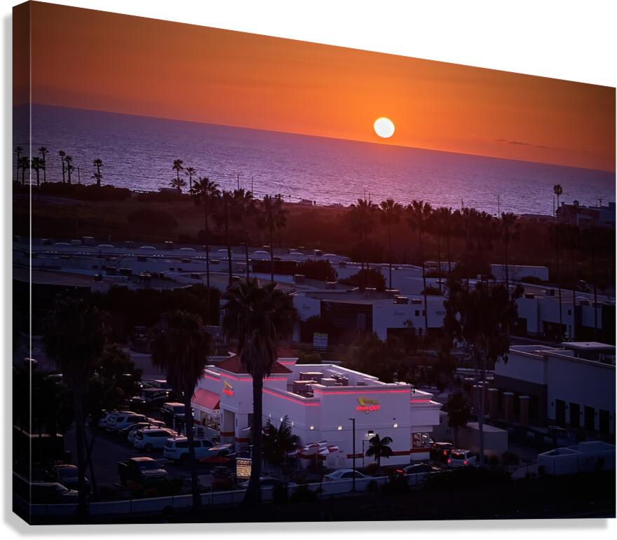 Burgers At Sunset Canvas Print