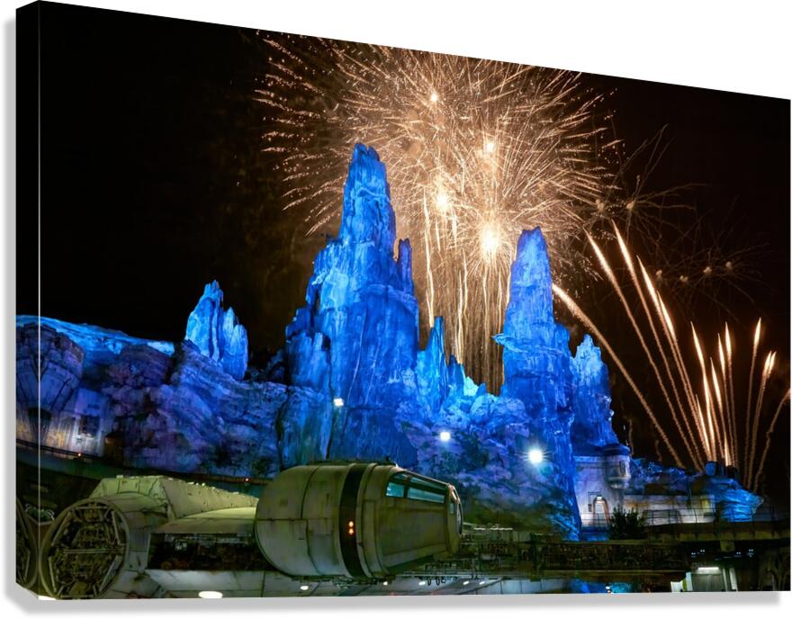 Other World Fireworks Canvas Print
