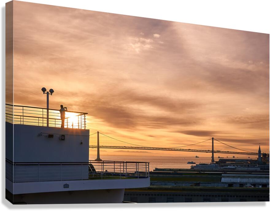 Sunrise Bay Bridge Photographer  Canvas Print