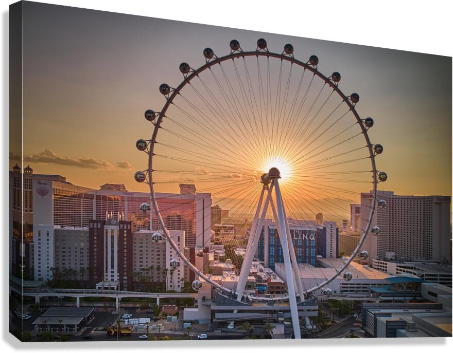 High Roller Sunset Canvas Print