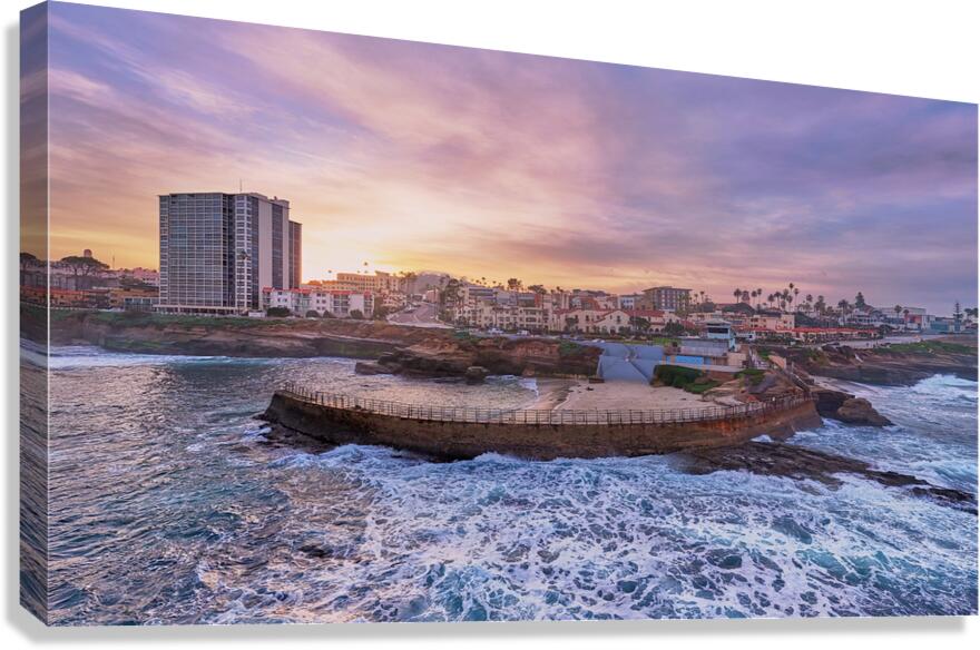 Pink La Jolla Cove Sunrise Canvas Print