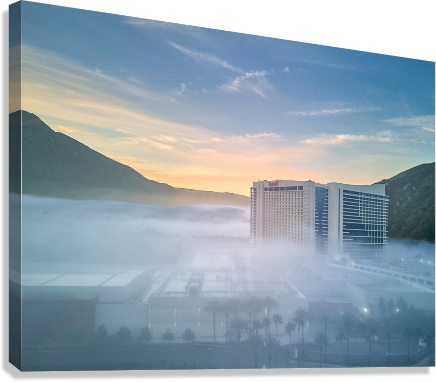 Casino In The Mist Canvas Print