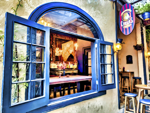 Twilight Repose at the Blue Window