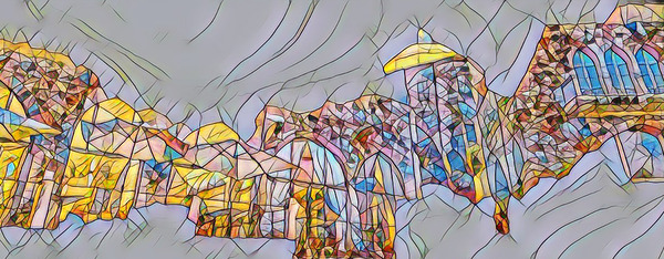 Seas Edge Enigma stretches across a commanding 48 x 19 canv Print