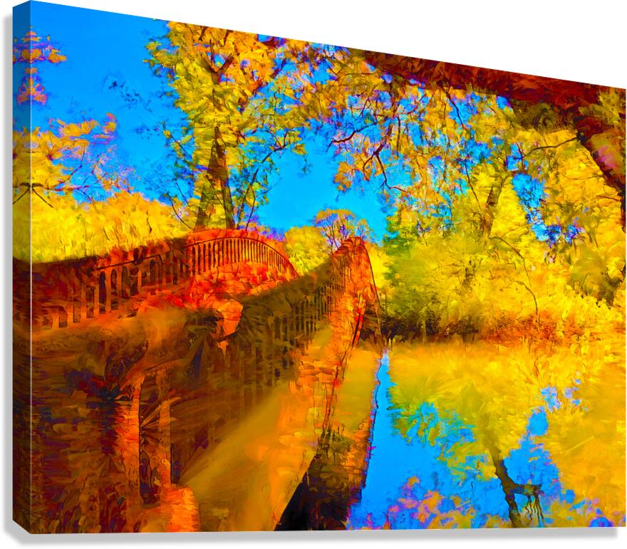 Bridge Between Seasons Canvas Print