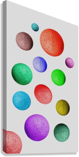 Colored Spheres Canvas Print