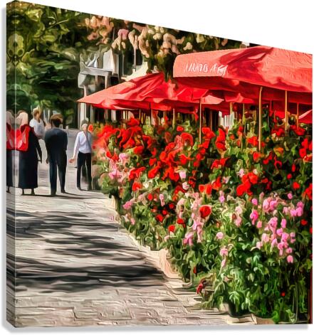 Cafe Trottoire Canvas Print