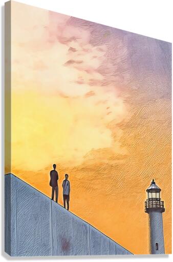 Lighthouse Sentinels Canvas Print
