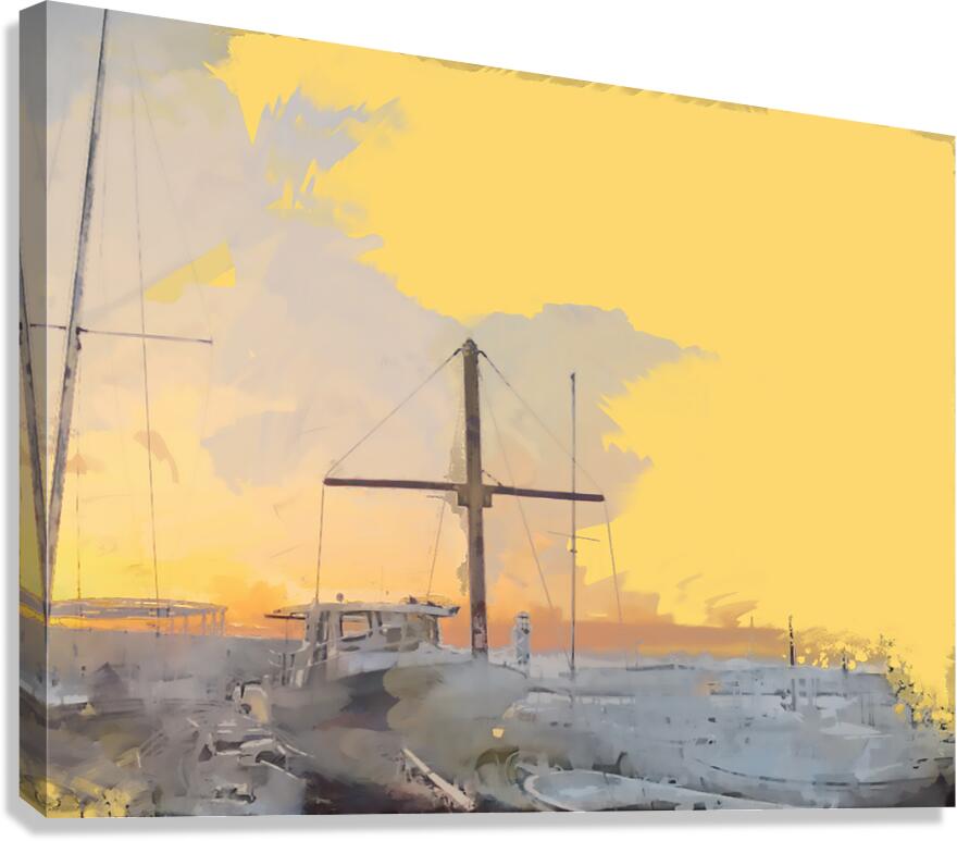 Sunset Sails Canvas Print
