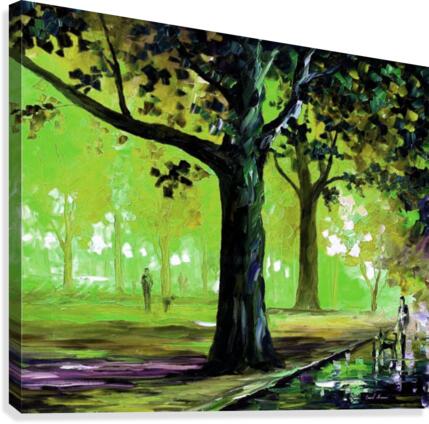 Colored tree Canvas Print