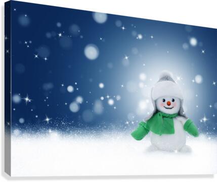 Snowman Canvas Print