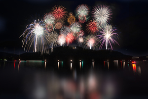 Giant display of firework 