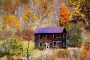 Old abandoned house on the farm  