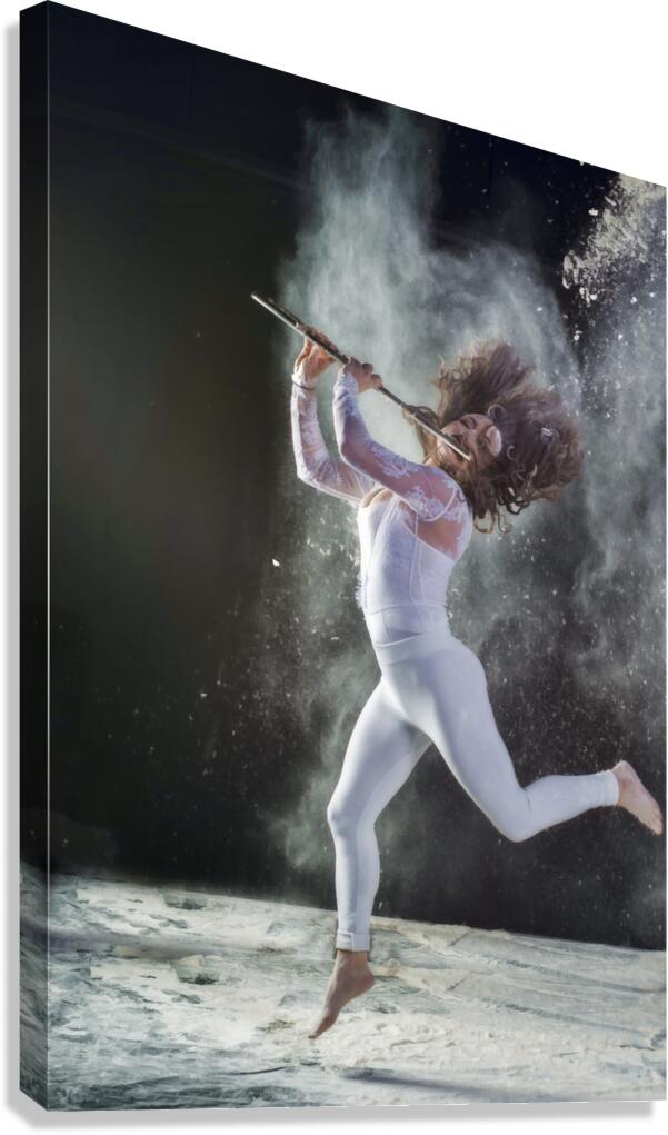 Photo shoot with Internationally acclaimed flutist Canvas Print